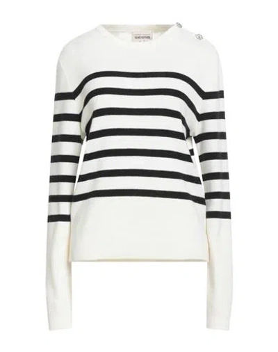 Semicouture Woman Sweater Ivory Size M Polyamide, Wool, Viscose, Cashmere, Virgin Wool