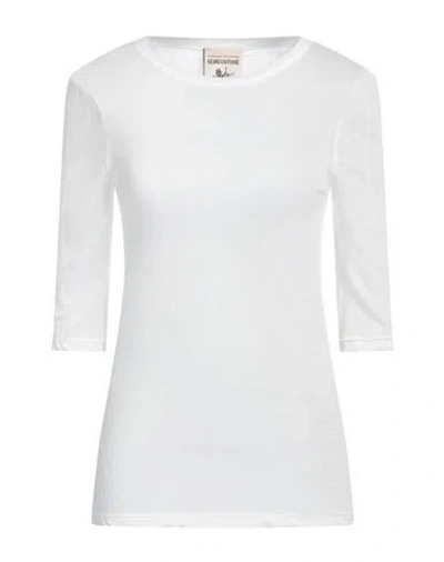 Semicouture Woman Sweater Ivory Size L Wool, Polyamide In White