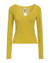 Semicouture Woman Sweater Light Green Size S Virgin Wool, Polyamide, Cashmere, Elastane In Green