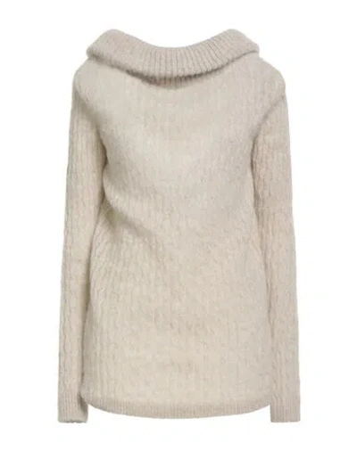 Semicouture Woman Sweater Light Grey Size Xs Alpaca Wool, Polyamide, Virgin Wool In Neutral