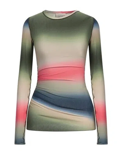 Semicouture Woman Sweater Military Green Size M Viscose, Elastane