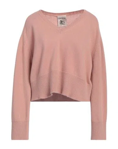 Semicouture Woman Sweater Pink Size L Virgin Wool, Cashmere