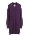 Semicouture Woman Sweater Plum Size L Wool, Polyamide In Purple