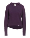 Semicouture Woman Sweater Plum Size M Wool, Polyamide In Purple