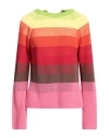 Semicouture Long-sleeved Sweater In Red