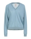 Semicouture Woman Sweater Sky Blue Size L Virgin Wool