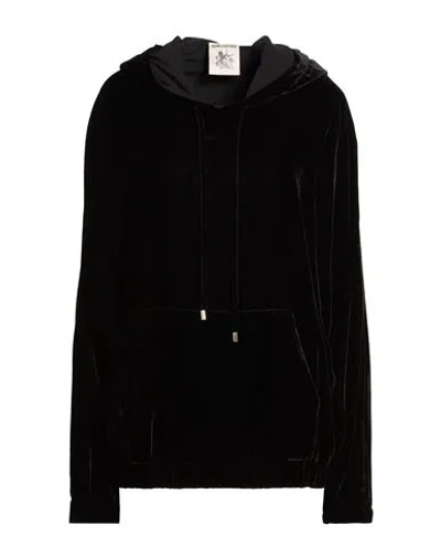 Semicouture Woman Sweatshirt Black Size 10 Viscose, Polyamide