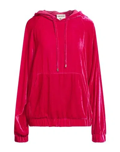 Semicouture Woman Sweatshirt Fuchsia Size 8 Viscose, Polyamide In Pink