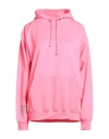 Semicouture Woman Sweatshirt Fuchsia Size S Polyester, Cotton In Pink