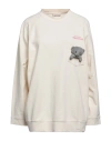 Semicouture Woman Sweatshirt Ivory Size S Cotton In White