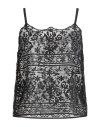Semicouture Woman Top Black Size 4 Polyester In Black