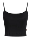 Semicouture Woman Top Black Size M Modal, Cotton
