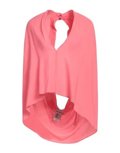 Semicouture Woman Top Fuchsia Size 6 Acetate, Silk In Pink