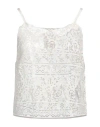 Semicouture Woman Top Ivory Size 10 Polyester In White