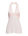 Semicouture Woman Top Light Pink Size 6 Acetate, Silk In Pink