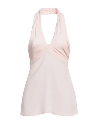 Semicouture Woman Top Light Pink Size 6 Acetate, Silk