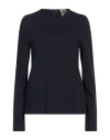 Semicouture Woman Top Midnight Blue Size 10 Viscose, Polyamide, Elastane In Blue