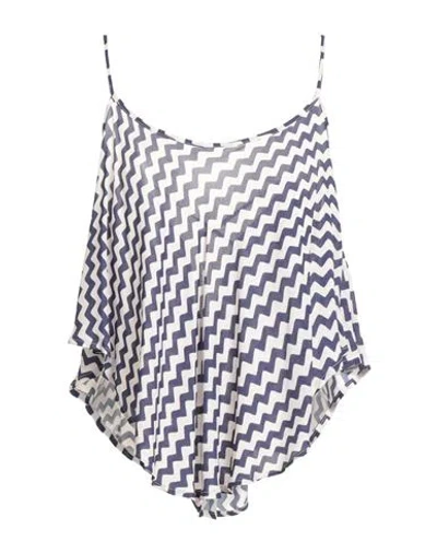 Semicouture Woman Top Navy Size 6 Viscose