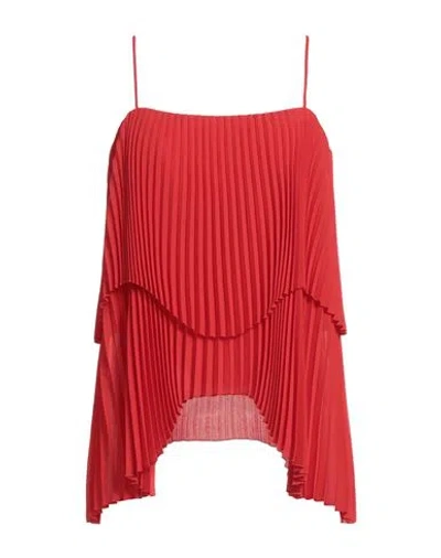 Semicouture Woman Top Tomato Red Size 8 Polyester