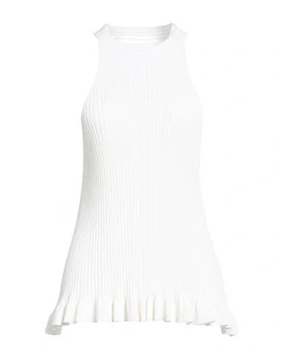 Semicouture Woman Top White Size S Viscose, Polyamide