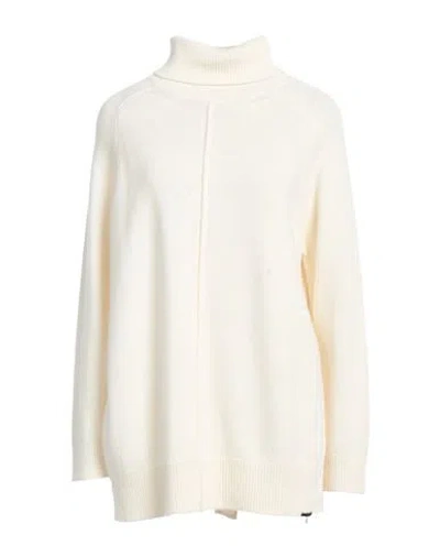 Semicouture Woman Turtleneck Ivory Size M Wool, Polyamide In Beige