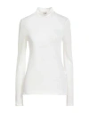 Semicouture Woman Turtleneck Ivory Size S Wool, Polyamide In White