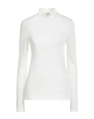 Semicouture Woman Turtleneck Ivory Size S Wool, Polyamide In White