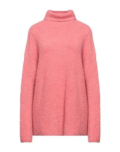 Semicouture Woman Turtleneck Pink Size M Alpaca Wool, Wool, Acrylic, Polyamide, Elastane