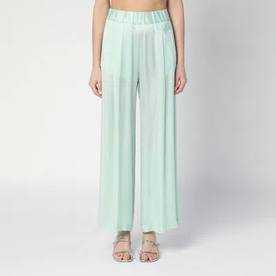 SEMICOUTURE WOMEN'S JOHNNY TROUSERS IN AQUA