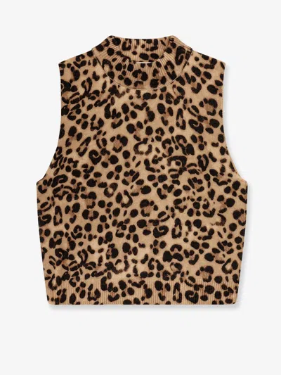 Semicouture Wool And Cashmere Sleeveless Sweater In Multi