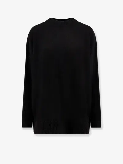 Semicouture Wool And Cotton Short Dress In Black