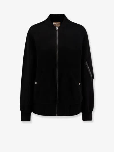 Semicouture Wool Bomber In Black