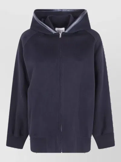 Semicouture Wool Hooded Bomber Jacket