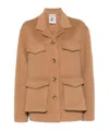 Semicouture Katrina Wool Coat In Nude