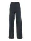 Semicouture Wool High-waisted Trousers In Black