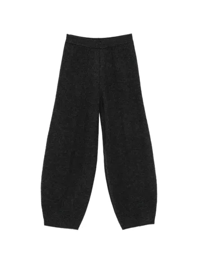 Semicouture Wool Trousers In Black