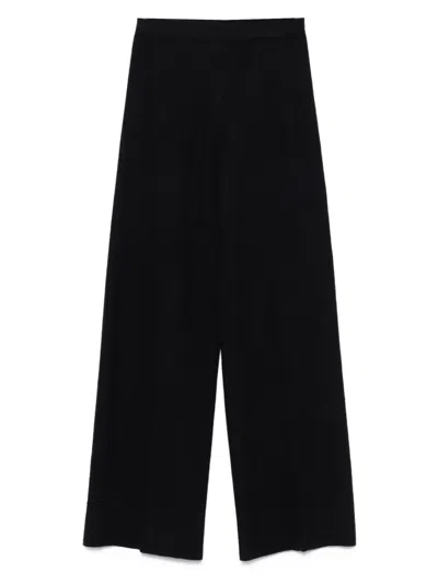 Semicouture Wool Trousers In Black