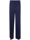 Semicouture Blue Amandine Trumpet Trousers In Blue