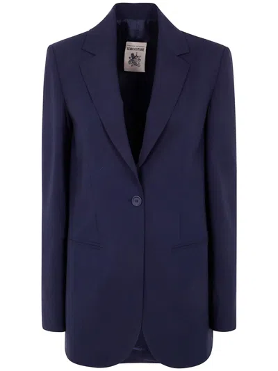 SEMICOUTURE EBONY JACKET BY SEMICOUTURE,Y5SI25 K92 MIDNIGHT