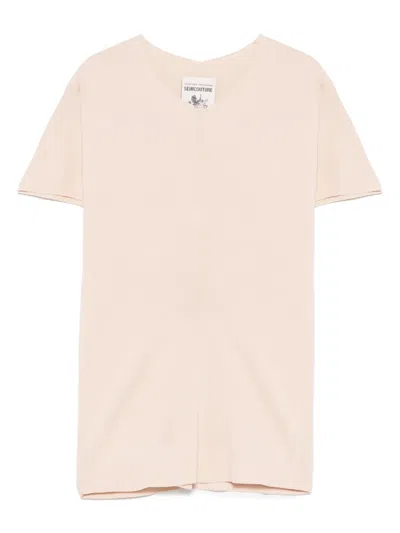 Semicouture Yolanda T-shirt In Neutrals