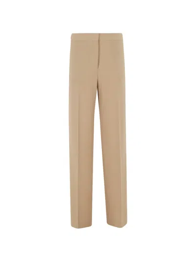 Semicouture Zip-fly Trousers In Brown