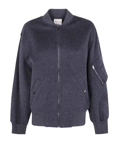 SEMICOUTURE ZIP-UP BOMBER JACKET