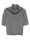 Semicouture Zip-up Sweater In Gray