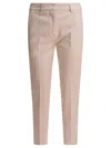 Semper Beige Elastane Trousers In Pink