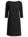 Semper Black Elastane Dress In Black