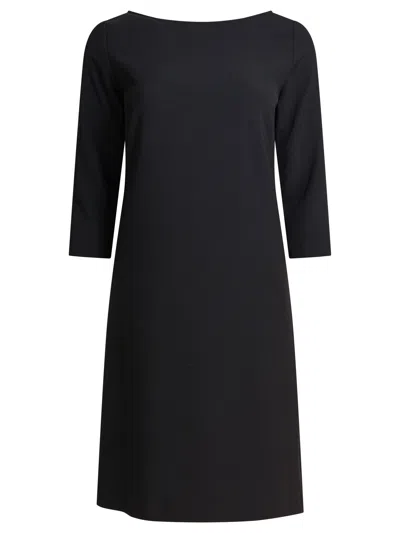 Semper Black Elastane Dress