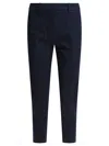 Semper Blue Elastane Trousers In Blue