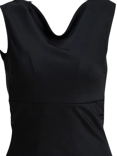 Semper Cowl Neck Maxi Dress In Black