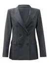 Semper Double-breasted Jacket In Gray