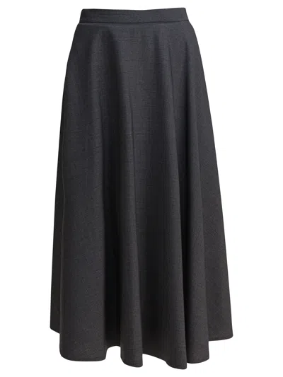 SEMPER SEMPER GREY ELASTANE SKIRT